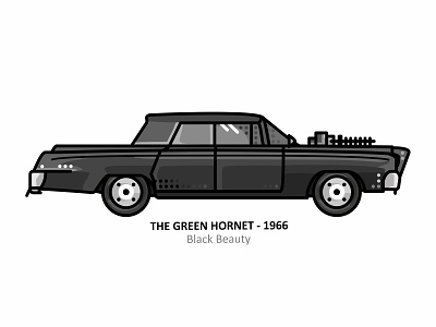 Black Beauty black beauty branding car comic design dots green hornet gun hero icon line movie night power retro super car superheroes tvshow weapon