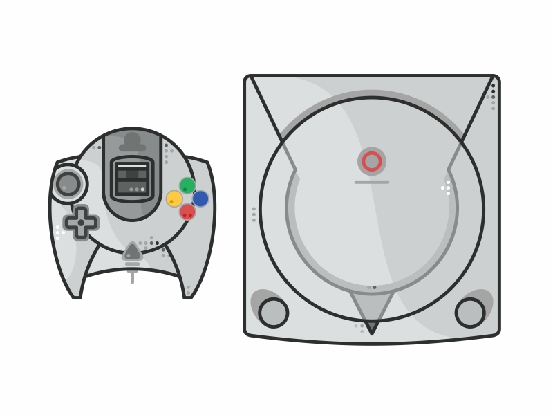 Sega Dreamcast By Aleksandar Savic On Dribbble