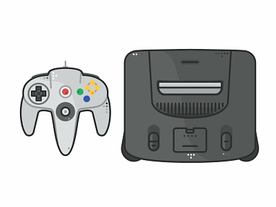 Nintendo 64 90s cartridge console gaming icon icon set illustrtion mario n64 nintendo 64 retro super nintendo system vector video games video game