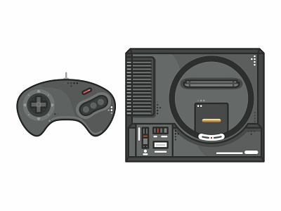 Sega Genesis consoles fun game gameboy games icon set icons illustration love nes nes mini nintendo nintendo switch outline retro sega sega genesis snes time video games