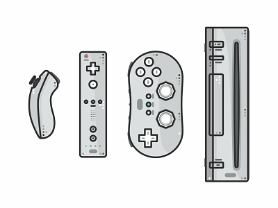 Wii controller design game gamecube gaming icon mario n64 nes nintendo outline pokemon retro snes super mario vectors video wii