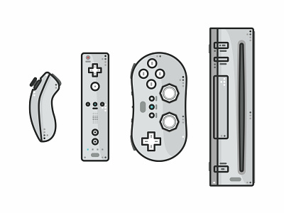 wii controller drawing