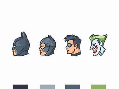Batman 🦇 batman btas catwoman character design comic dc design hero icon illustration joker line movie nostalgia retro robin superhero the dark knight vector vintage