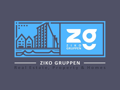 Ziko Gruppen android app branding city company font icon identity illustration iphone kristiansund landscape logo moving norway selling sketch typo web website