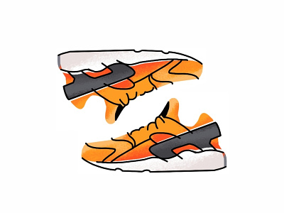 Nike Air Huarache design fashion footwear gradient graphic huarache icon illustration kicks lines nike nike air nike air huarache shoes sneaker sneakerhead sneakers sport style trainer