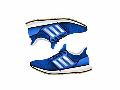 Adidas X Engineered Garments Ultra Boost adidas classic color design digital draw footwear gradient icon illustration line procreate shoes sneaker sneakers sport superstar texture