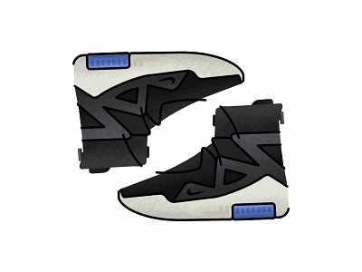 Nike Air Fear Of God 1 adidas brush design fashion footwear gradient icon illustration minimal nike nike air fear of god 1 run shoes sneaker sneakers sport style trainer vector