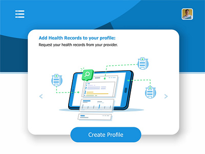 Add Records animation create profile data files health health records hospital interface laptop medical message monitor monitoring system settings ui ux user visualization