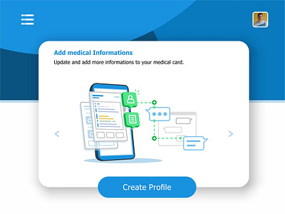 Add Info animation create profile data files health health records hospital interface laptop medical message monitor monitoring system phone settings ui ux user visualization
