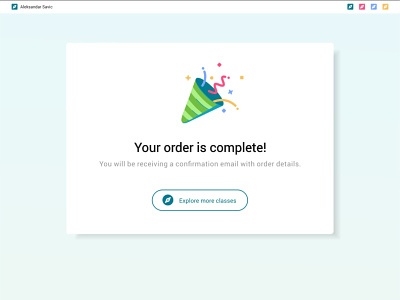 Congrats cashout checkout confetti classes complete confirmation email explore flat icon illustration iphone mobile order party sold sold illustration