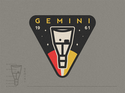Gemini 🛰️ apollo astronaut badge exploration gemini icon launch logo mars mission nasa patch planets rocket satelite shuttle space stars universe viking