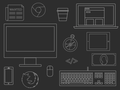 Minimalistic Dev Icons