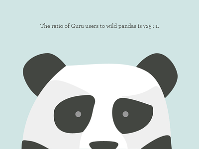 Panda Ratio bear guru illustration panda