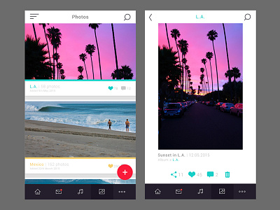 Music app app music photos photoshop player ui ux