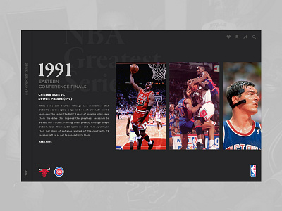 NBA Greatest Series basketball design layout nba photoshop playoffs ui ux