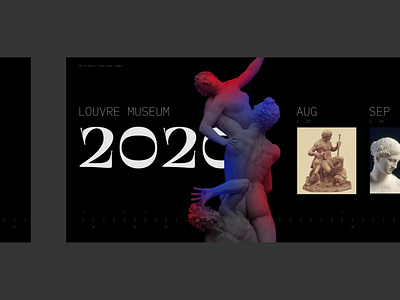 Louvre 2020 carousel design layout louvre minimal museum program