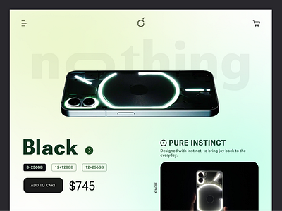 Nothing phone design graphic design landing minimalism nothing phone ui ux