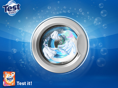 Test laundry powder