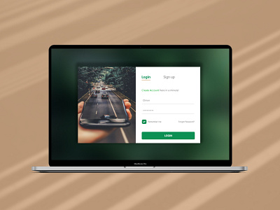 Login form design desktop app ui ui ux web design