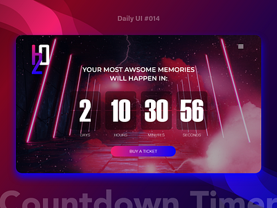 Daily UI #014 - Countdown Timer adobexd branding countdown countdown timer design inspiration festival festival design logo music festival design timer ui ux web design