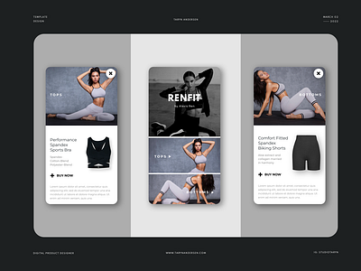 RenFit - Mobile Commerce Template Design