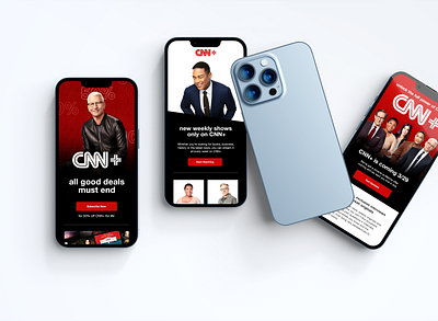 CNN+ Launch campaign cnn digital digital marketing email email campaign email marketing graphic design marketing mobile news