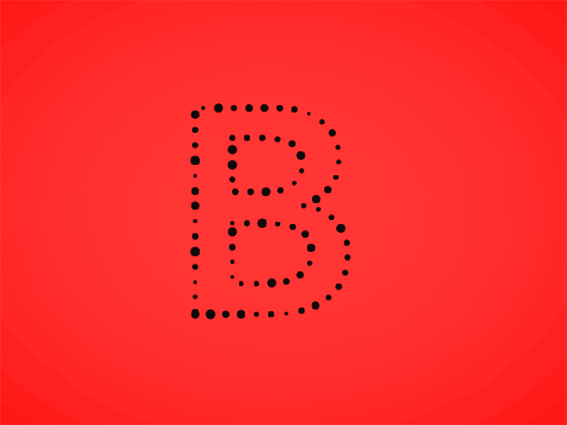 36 Days of Type: B 36 days of type 36 days of type b b bang big bang p5.js processing typography