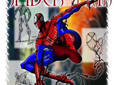 Spider-Man Illustration - Colored spider man super hero superhero