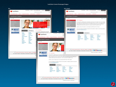 LexisNexis Careers Homepage Designs