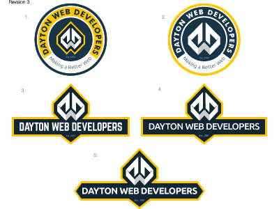 Dayton Web Developers Logo RV3 (critique) dayton tech technology web developers web development