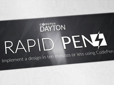 Codepen Dayton: Rapid Pens