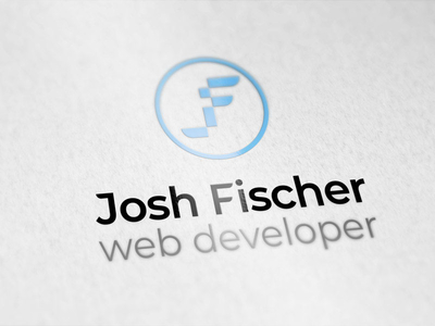 Josh Fischer web developer - Logo blue jf logo web developer