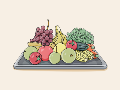 Fruity fruit illustration vegetable