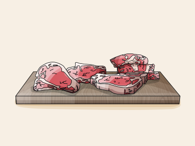 Mmmmmmeaty illustration meat