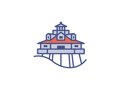 One logo three ways - 1 illustration lighthouse lineart logo