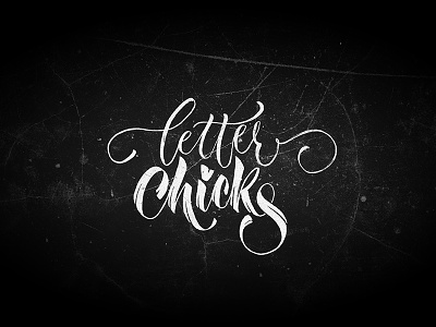 Letter Chicks brushpen calligraphy design handlettering handtype letter lettering logo sigrlynnart type typo typography