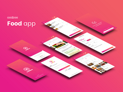 Food app illustration minimal