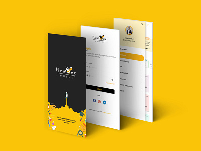 newbee - mobile app branding figma figmadesign illustrator mobile app design mobile app ui mobile ui ui
