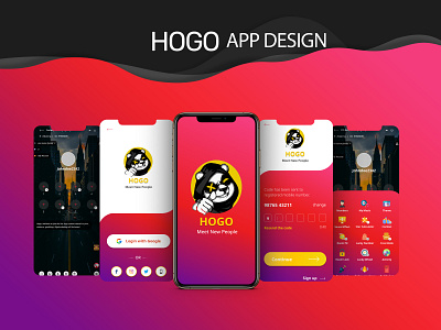 Hogo appdesign brand branding gradient graphicsdesign mobileapp uiux webdesign