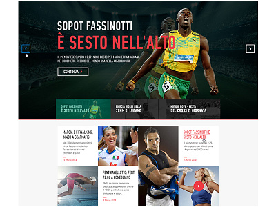 Website design for Fidal athlete sport web design website