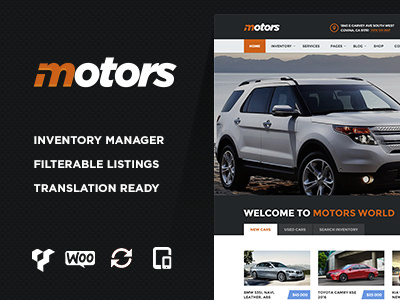 Motors - Car Dealership WordPress theme car dealer car dealership classified design listing design wordpress wordpress theme wp wp theme