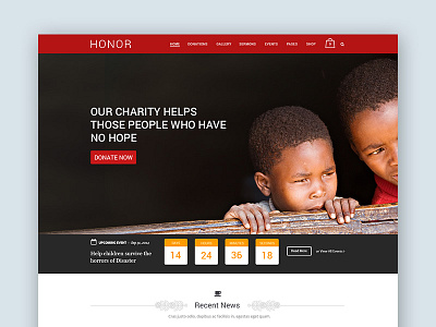 Freebie: Honor PSD Template