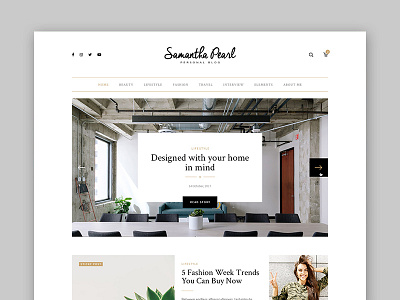 Pearl WP - Personal Blog Demo
