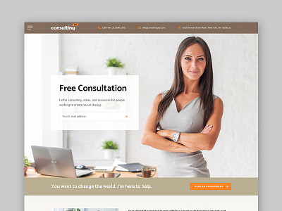 Consulting WordPress theme Rome Layout