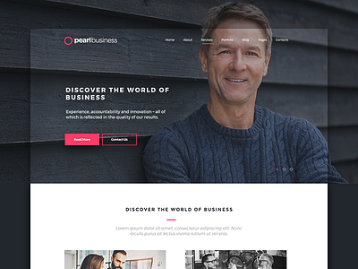 Pearl Business - WordPress theme for Business and Consulting.