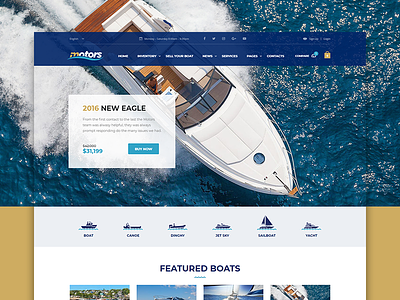 Motors WP theme - Boats Layout boats dealership listings motors theme themeforest wordpress