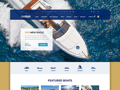 Motors WP theme - Boats Layout