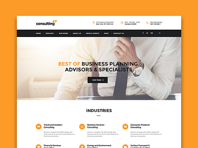 Consulting WordPress theme Shanghai Layout