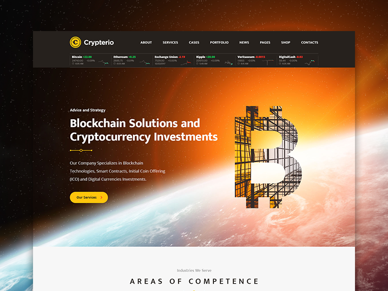 crypterio bitcoin and cryptocurrency wordpress theme nulled