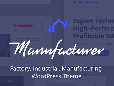 Manufacturer business factory illustration industrial design industrialdesign manufacturing textiles theme themeforest ui website wordpress wp